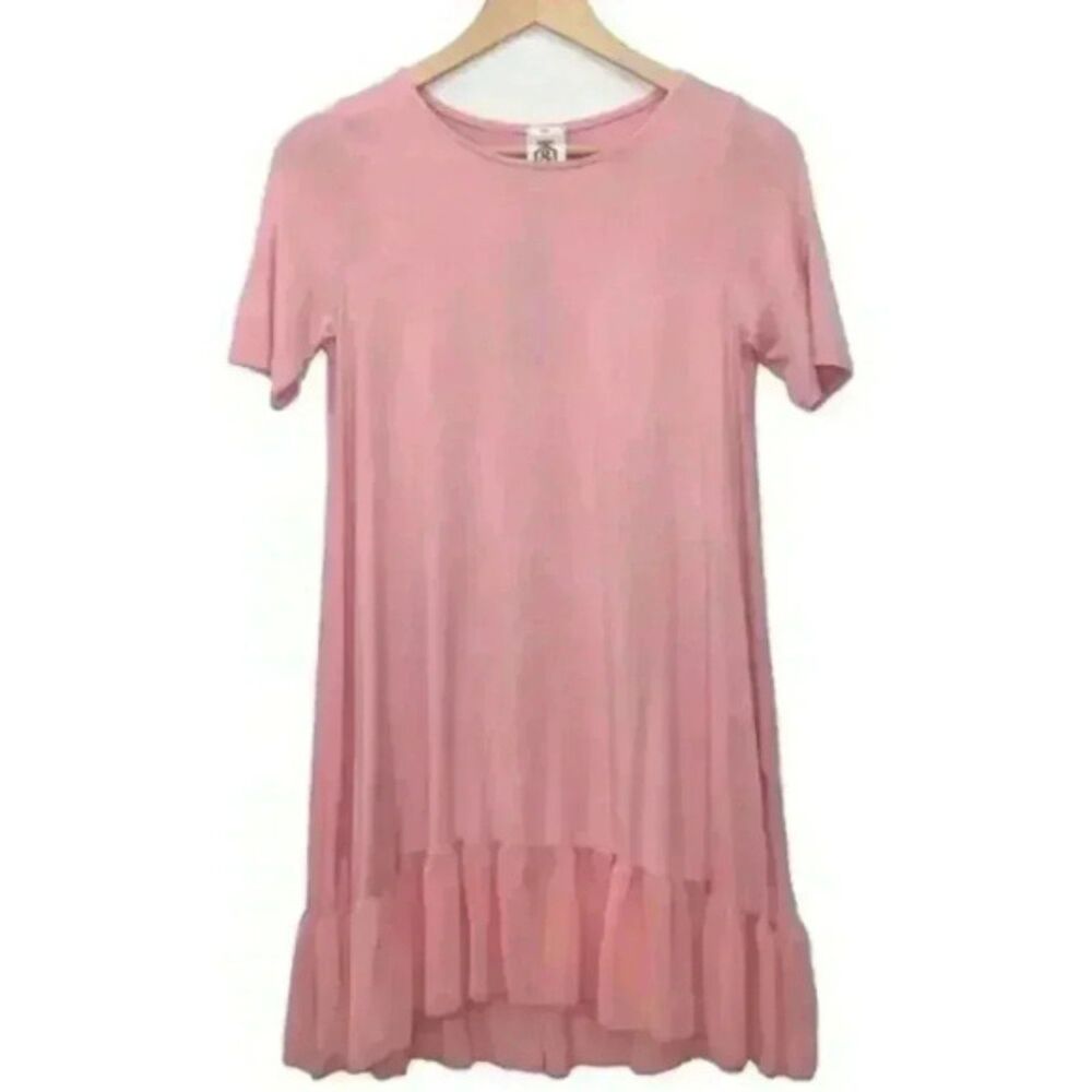 Agnes & Dora Pink Ruffle Dress Womens Size XS NWT